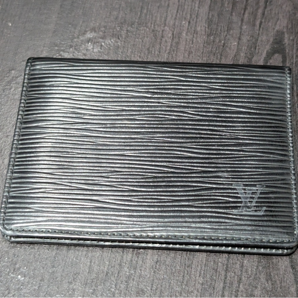 Louis Vuitton Black Epi Leather Card Holder